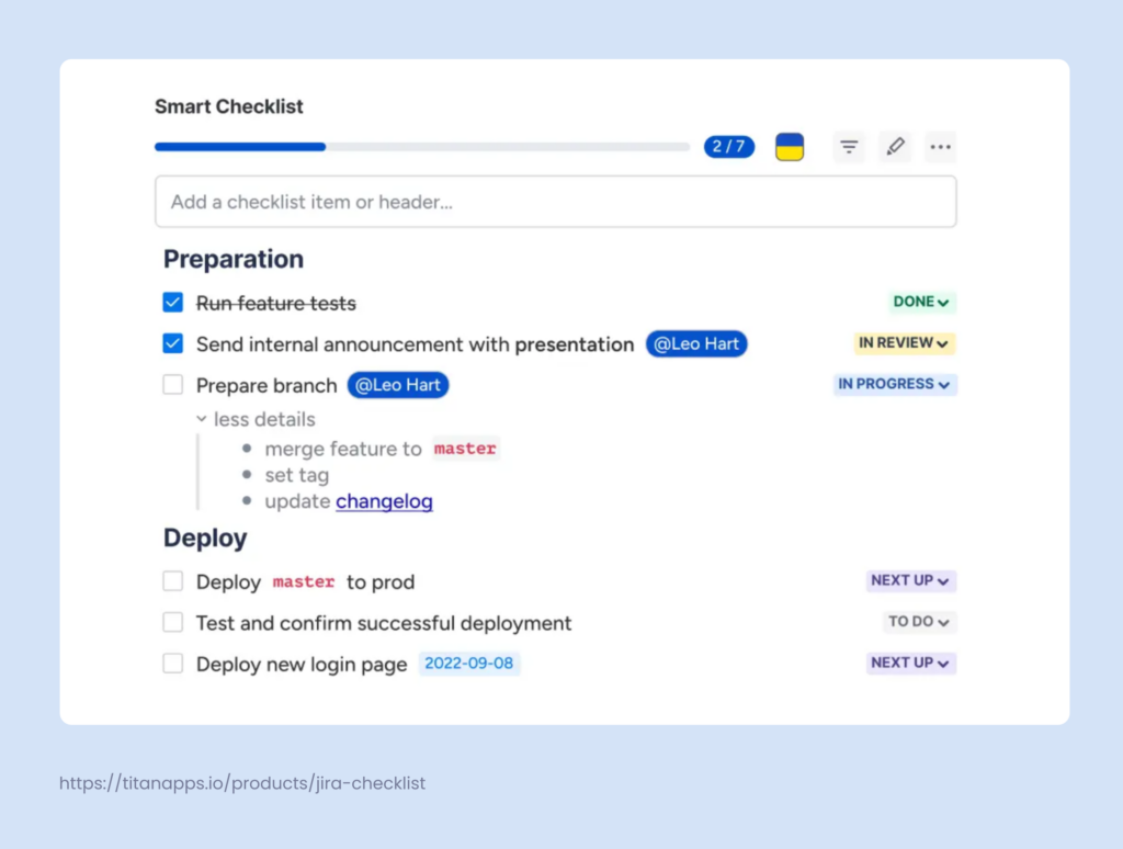 Jira subtask of a subtask - Workaround 1