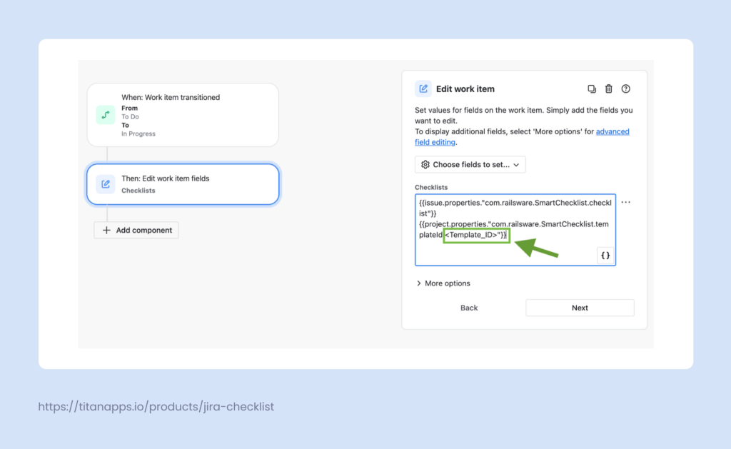 DoD checklist template - use with Automation for Jira 2