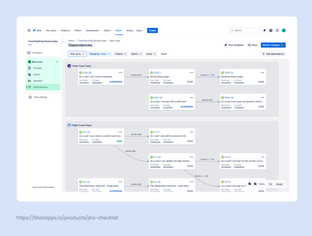 10. Dependency management in Jira Plans