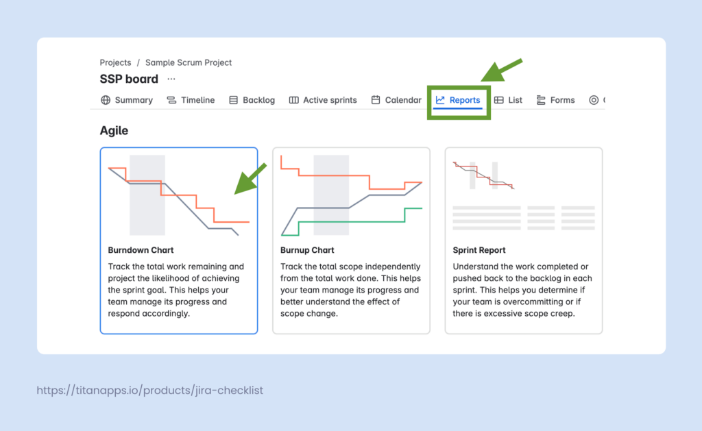 1. Use Reports to View Previous Sprints in Jira