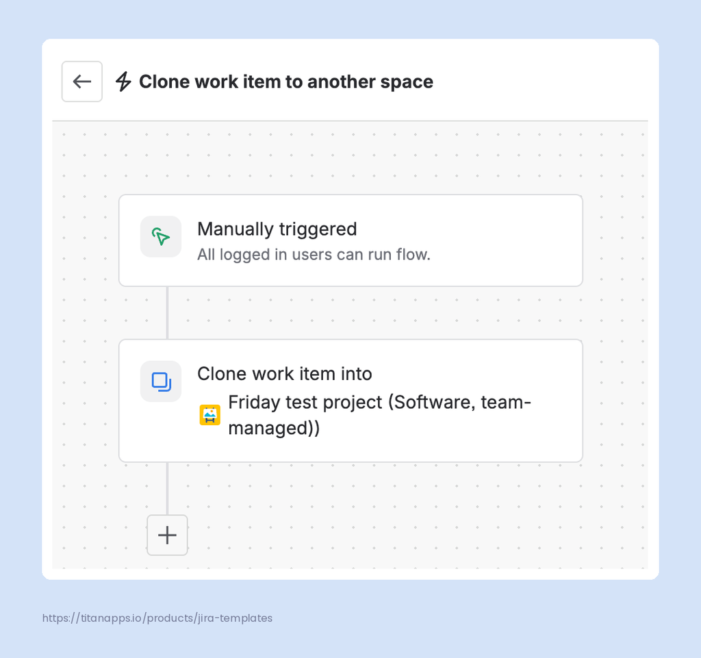 3 - Automation flow to clone a work item to another space