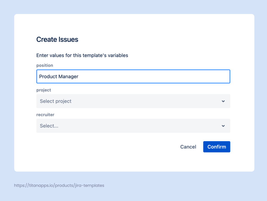 Adding variables to a Jira Position Opening Template 2