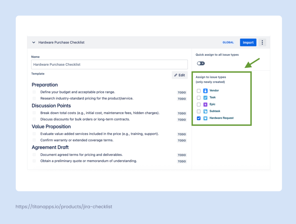 How to Add a Checklist Automatically