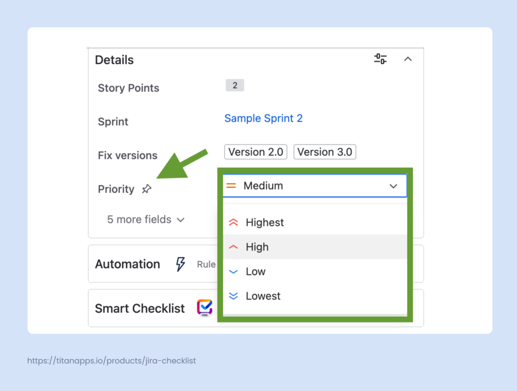 Ticket prioritization - Agile Jira