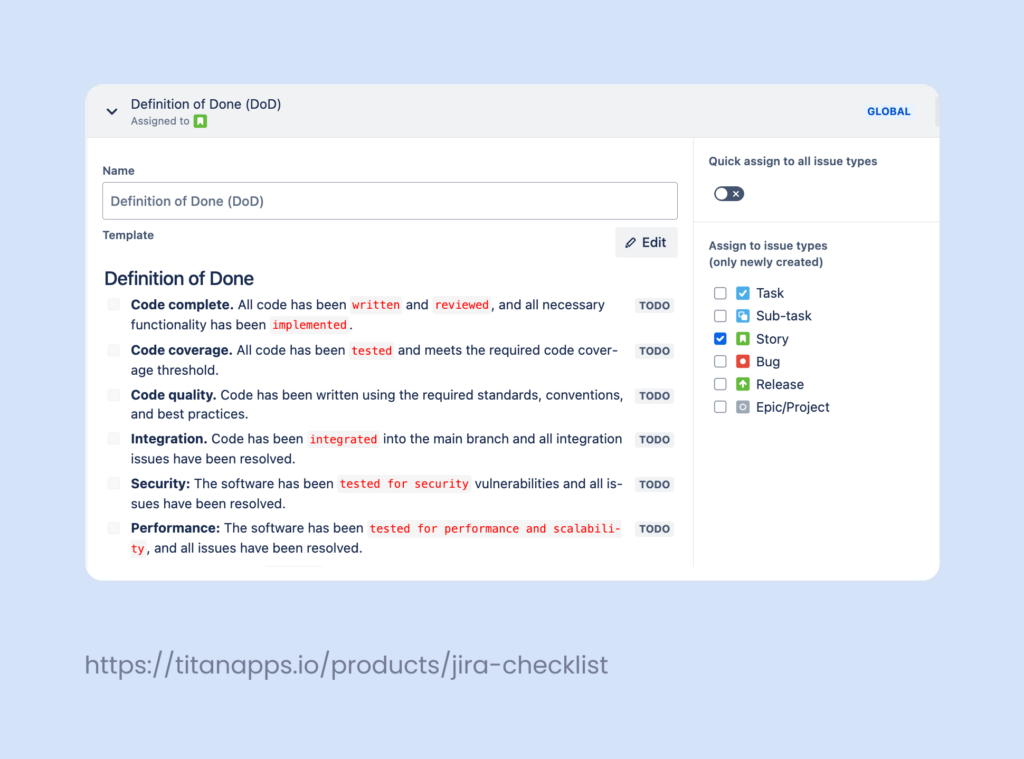 Definition of Done Checklist - a Free Template
