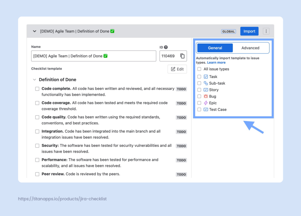 3. How to Automatically Apply Checklist Templates to Work Items