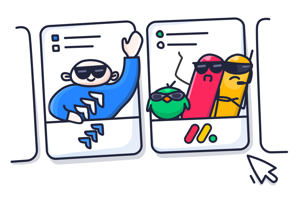 Jira vs Monday for agile teams #E7D2F6