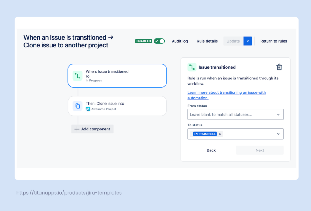 Jira Automation - rule example 6