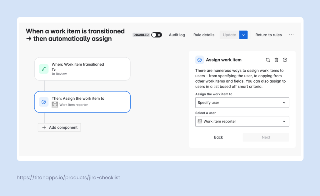 Jira Automation - rule example 10