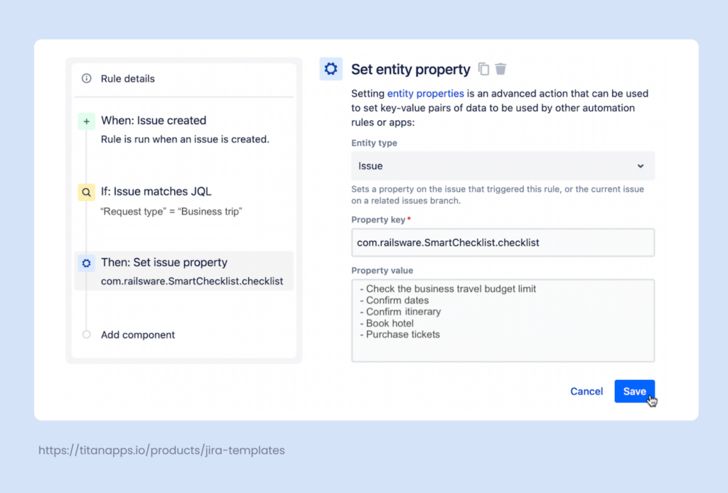 Jira Automation - rule example 3