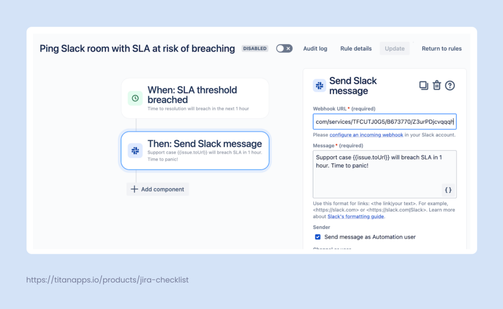 7. Auto-send Slack Notifications When an SLA Threshold is Breached