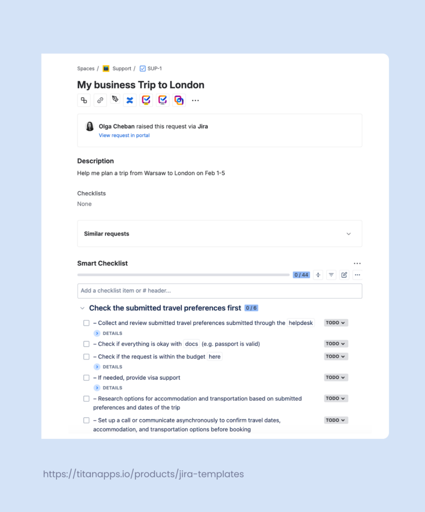 3. Auto-add Checklists to JSM Tickets Based on Request Type -2