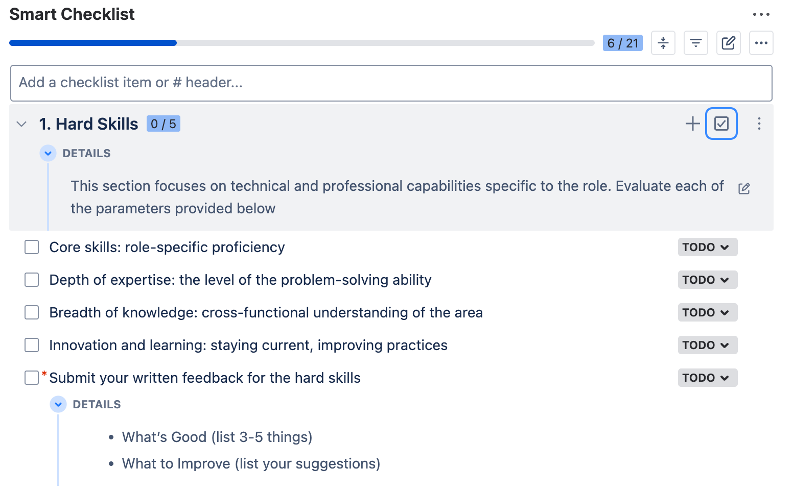 HR checklist template