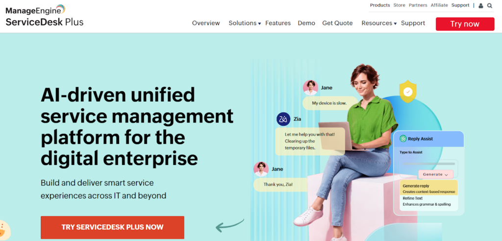 Best Change Management Tools -  ManageEngine ServiceDesk Plus