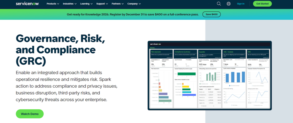 ServiceNow GRC