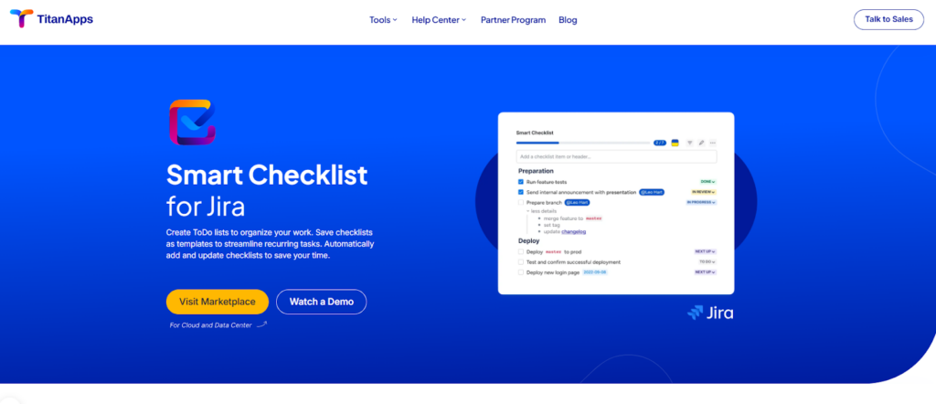 1. Best Agile checklist tools - Smart Checklist for Jira