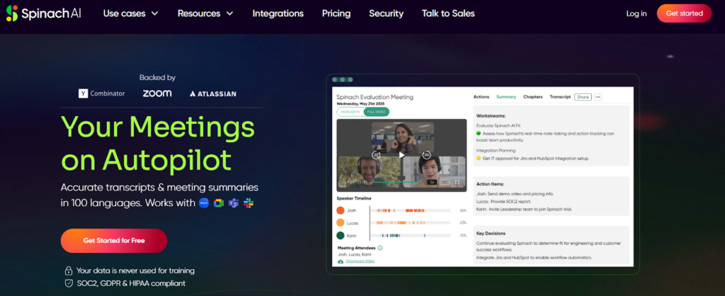 3. Best Agile checklist tools - Spinach (Spinach.ai)