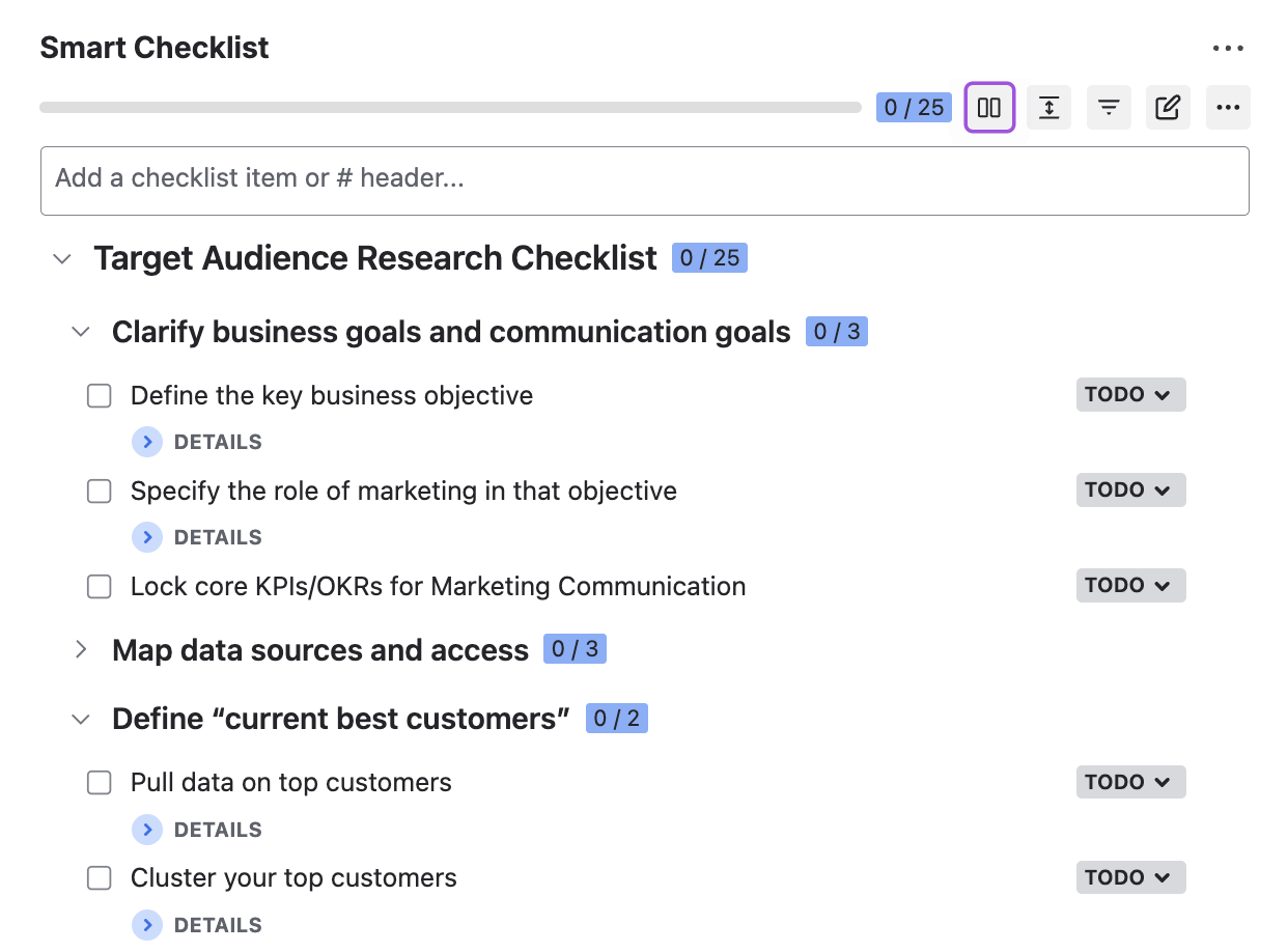 Target Audience Research Checklist