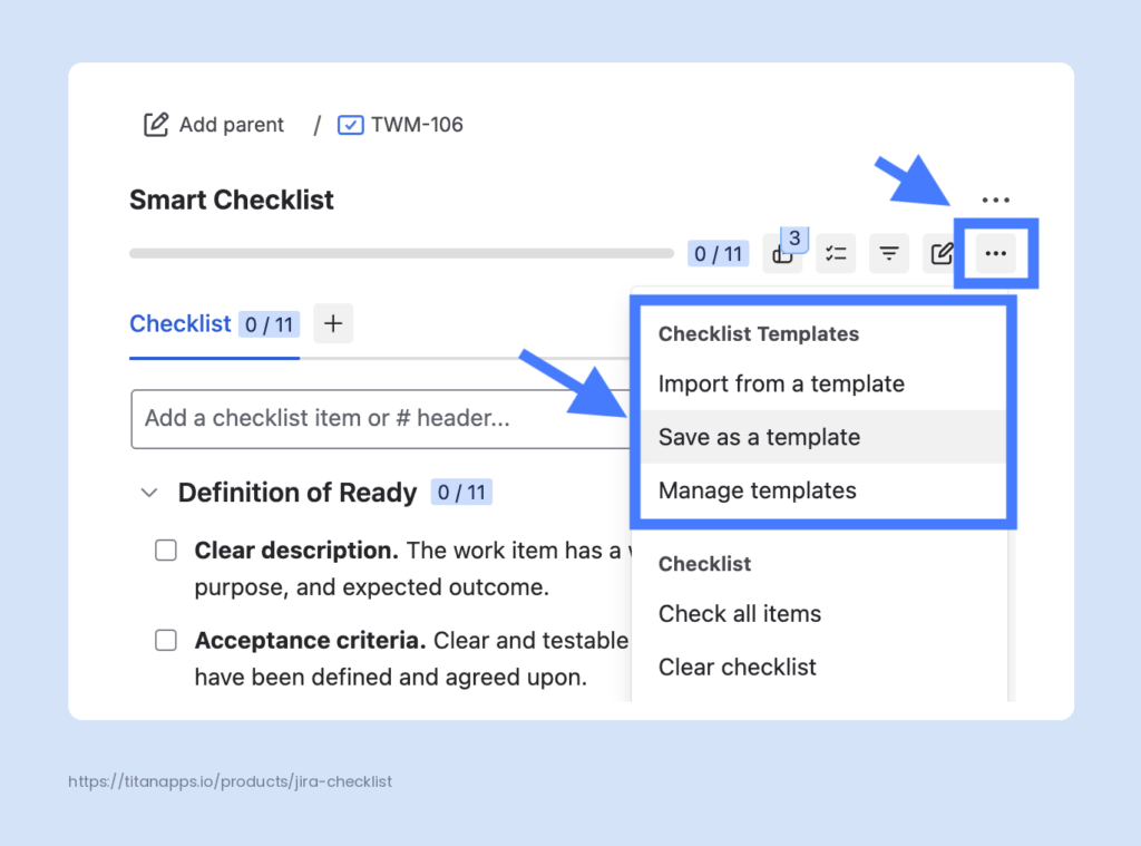 14 - How to save a QA checklist as a template